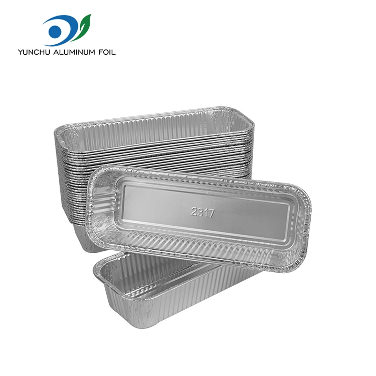 Suorakaiteen muotoiset patonit hopea -alumiinifolioastiat Suorakaiteen muotoiset patonit hopea -alumiinifolioastiat