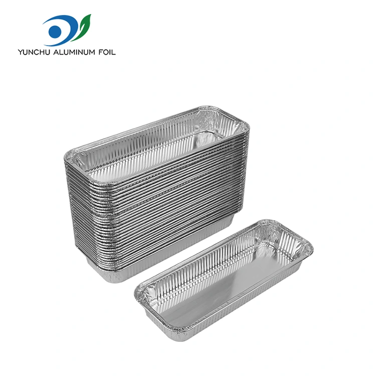 Suorakaiteen muotoinen leipä hopea alumiinifolioastia Suorakaiteen muotoinen leipä hopea alumiinifolioastia
