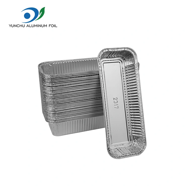 Suorakaiteen muotoiset patonit hopea -alumiinifolioastiat