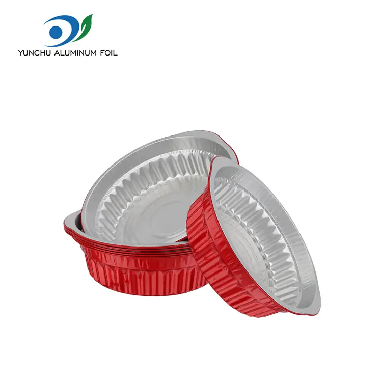 Kertakäyttöiset kuuma kattilat ja pannut punaiset alumiinifolioastiat