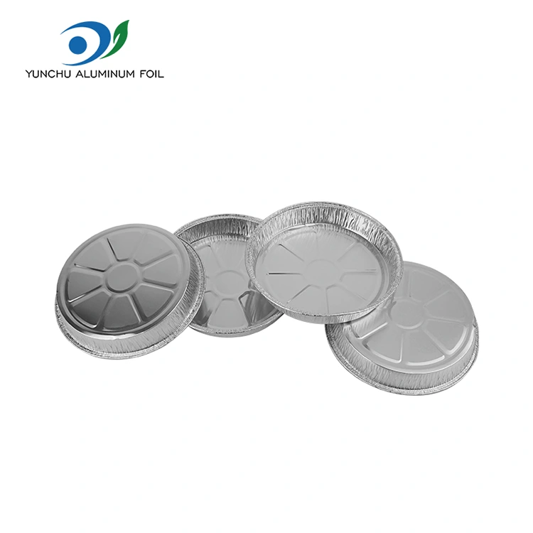 7 tuuman ryppyiset pizzapannu hopea -alumiinifolioastiat