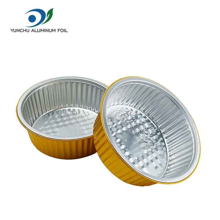Kertakäyttöiset leivinlokerot alumiinifolioastiat pyöreät