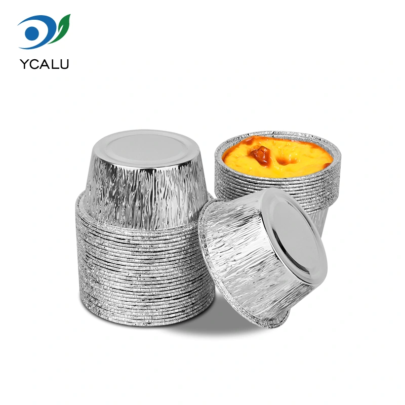 Kertakäyttöinen pyöreä kakkupelti hopeaalumiinifolioastiat Kertakäyttöinen pyöreä kakkupelti hopeaalumiinifolioastiat