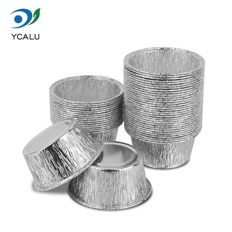 Kertakäyttöinen pyöreä kakkupelti hopeaalumiinifolioastiat