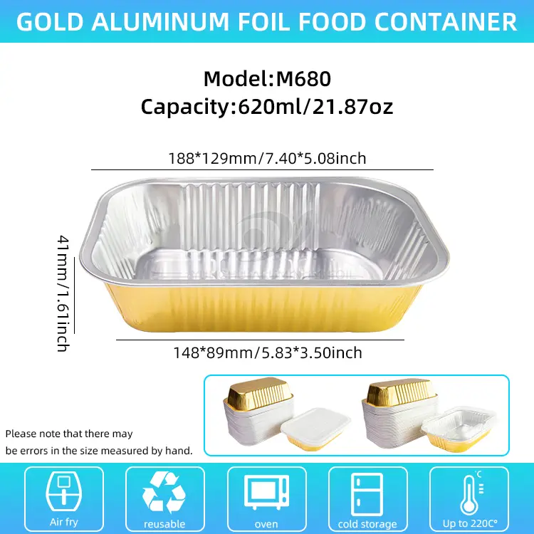 Kertakäyttöiset sakeutetut elintaluokan alumiinifolioastiat