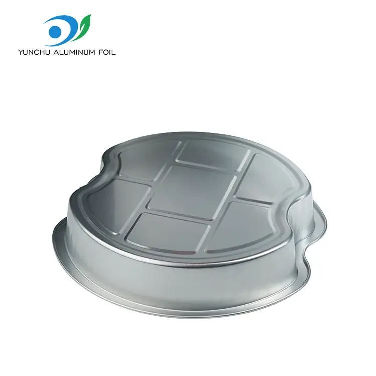 Kertakäyttöiset porrastetut takeet pyöreät alumiinifolioastiat
