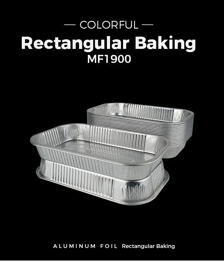 Disposable takeaway lunch boxes Aluminum Foil Containers