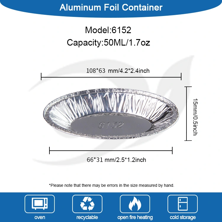 Soikea muna -hapokas hopea alumiinifolioastia