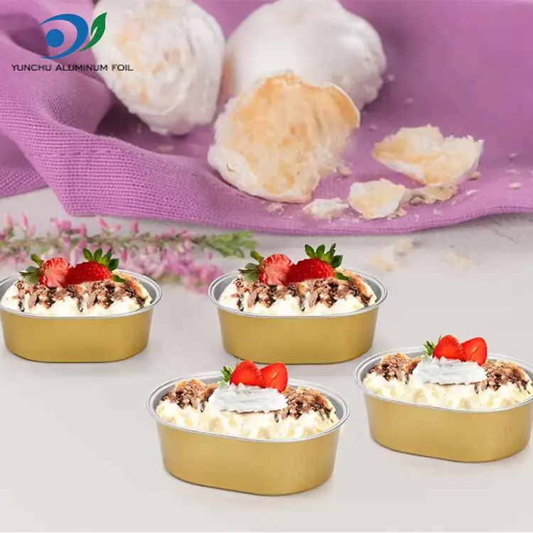 Soikeat vaaleaseinäiset alumiinifoliosäiliöt