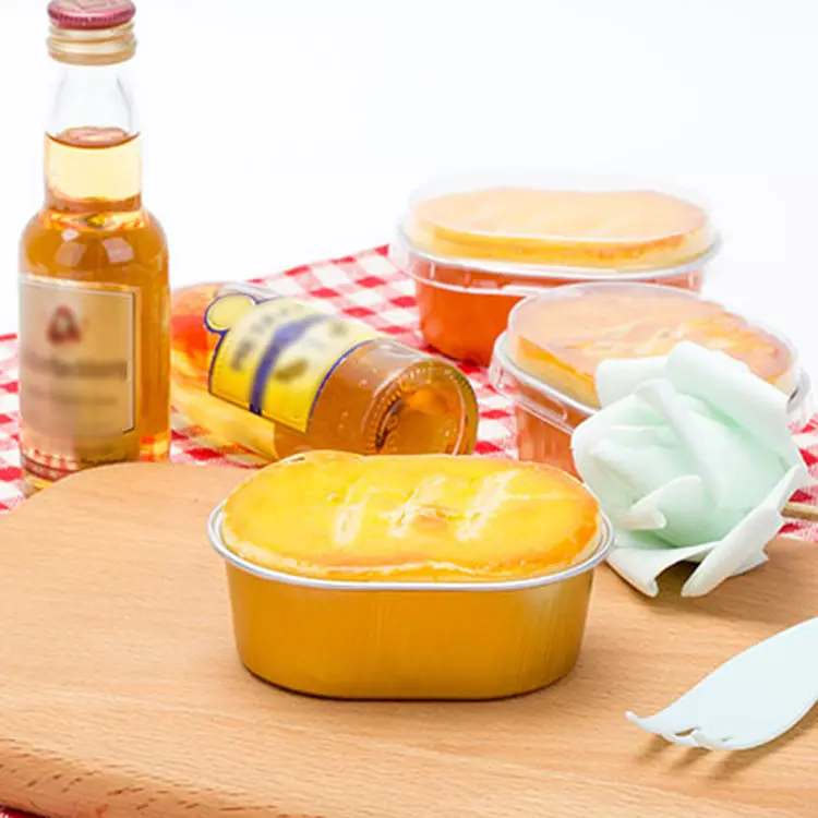 Soikeat vaaleaseinäiset alumiinifoliosäiliöt