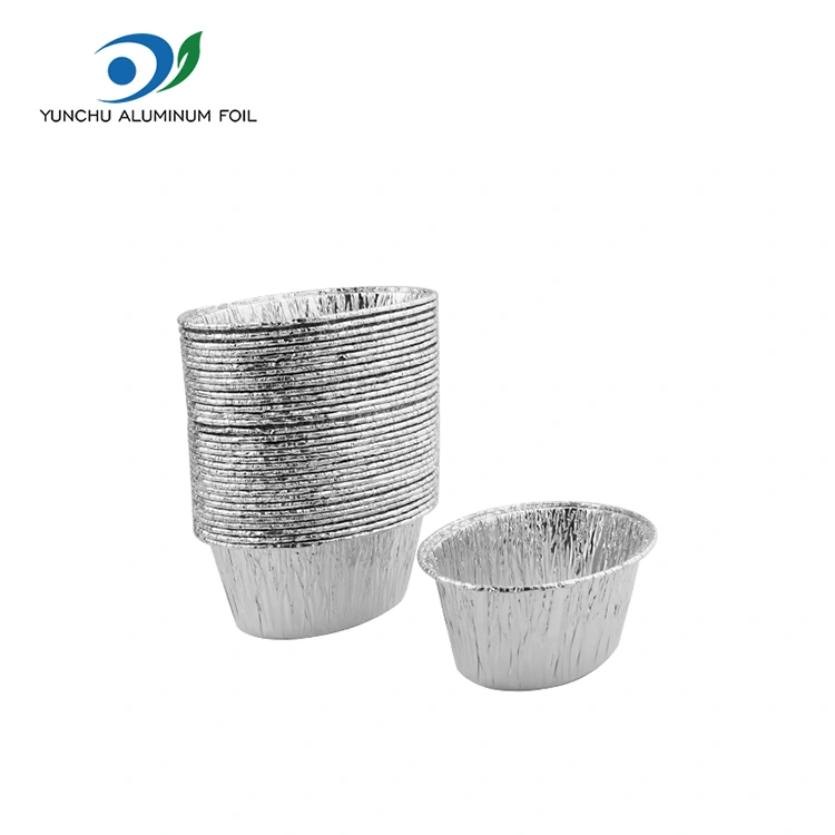 Soikea höyrytetty kakku hopea alumiinifolioruokasäiliö Soikea höyrytetty kakku hopea alumiinifolioruokasäiliö
