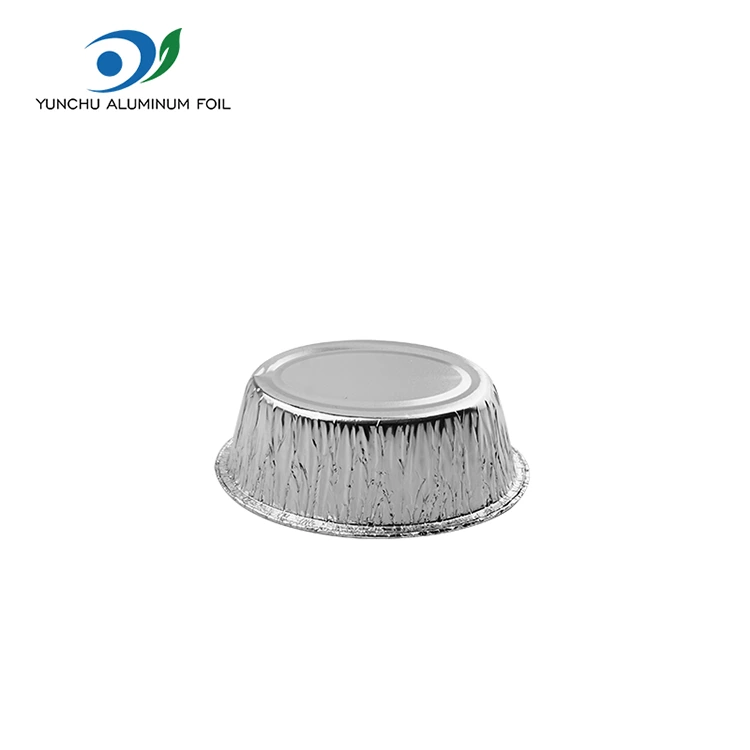Soikea höyrytetty kakku hopea alumiinifolioruokasäiliö