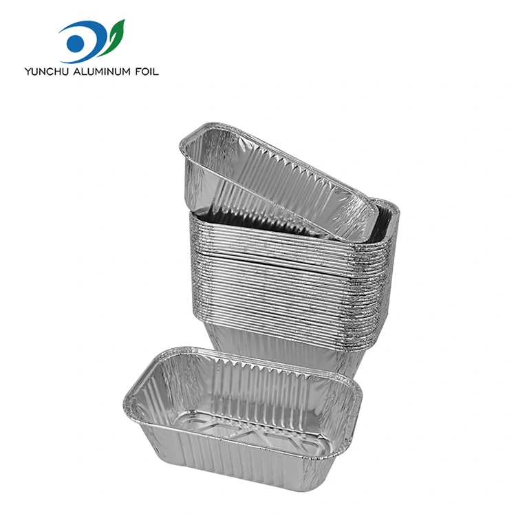 Suorakaiteen muotoinen ilmakeittiögrilli hopea alumiinifolioastiat