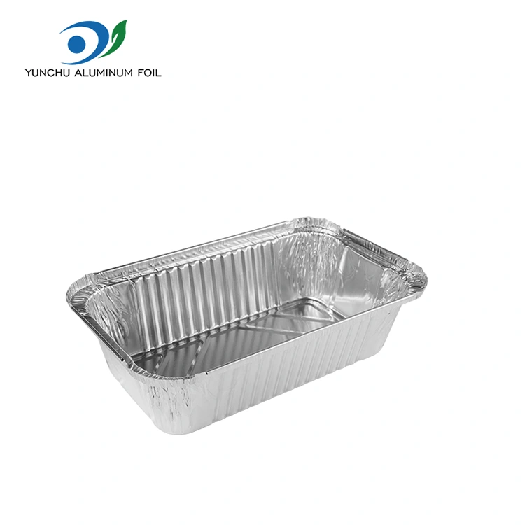 Suorakulmainen ilmakeittiöpakkaus hopea -alumiinifolioastiat