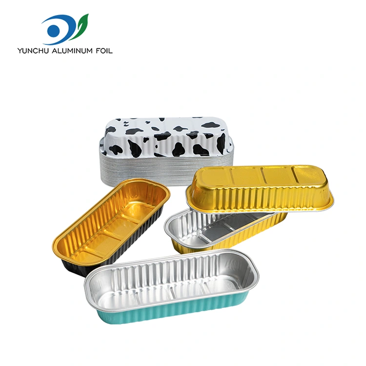 Suorakulmainen leivontakakku Smoothin alumiinifolioastiat Suorakulmainen leivontakakku Smoothin alumiinifolioastiat