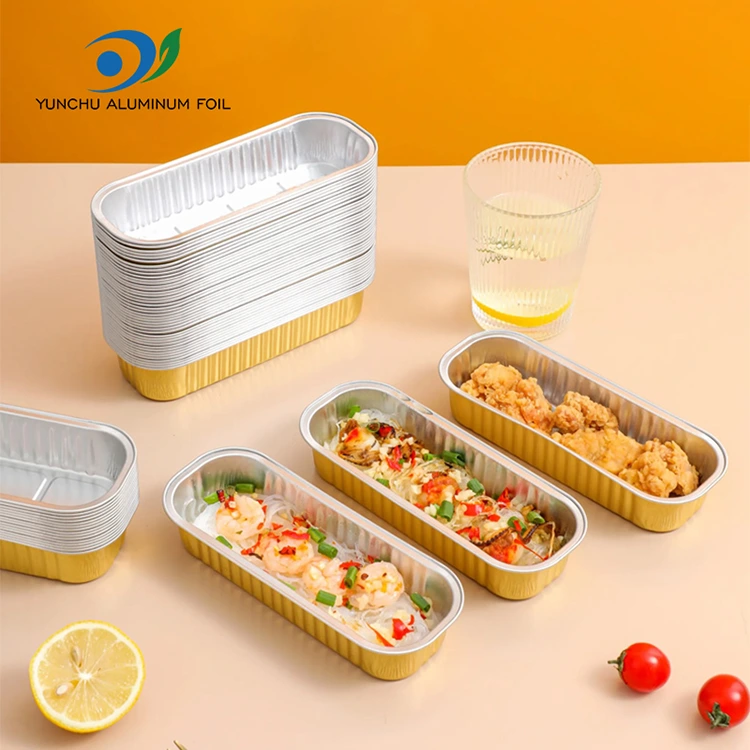 Suorakulmainen leivontakakku Smoothin alumiinifolioastiat