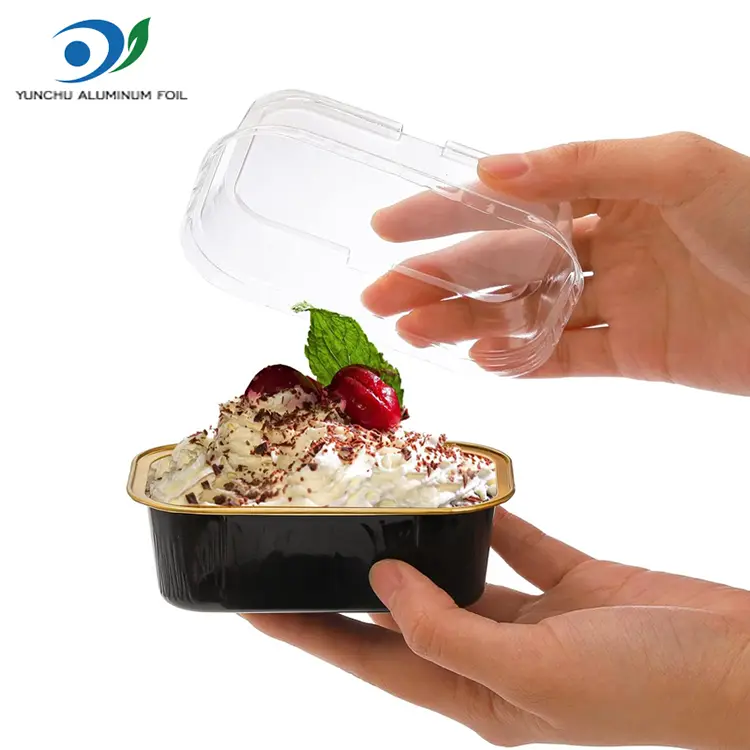 Suorakulmainen leivontaväri Smouthin alumiinifolioastiat Suorakulmainen leivontaväri Smouthin alumiinifolioastiat