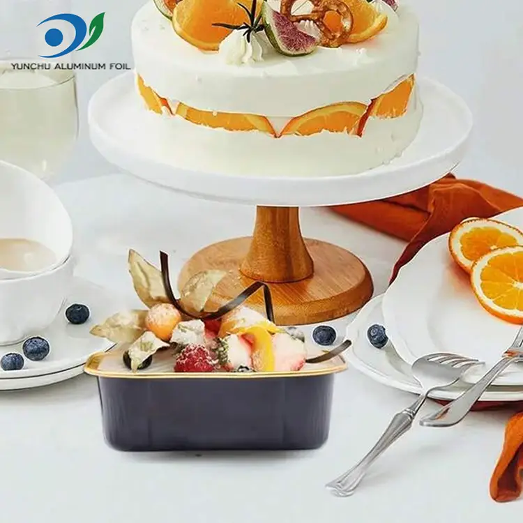 Suorakulmainen leivontaväri Smouthin alumiinifolioastiat