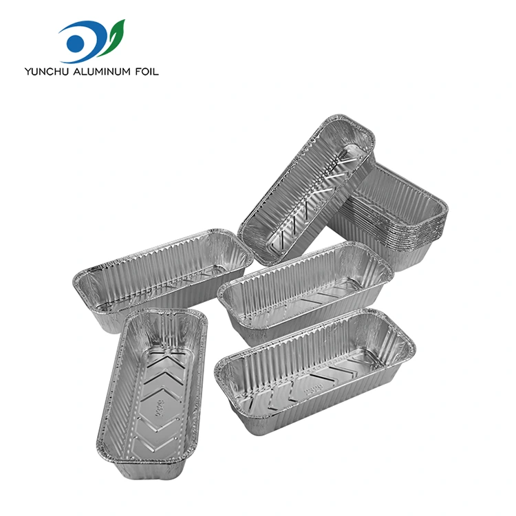 Suorakaiteen muotoinen leipälokeron leivinlevy hopea alumiinifolioastiat Suorakaiteen muotoinen leipälokeron leivinlevy hopea alumiinifolioastiat