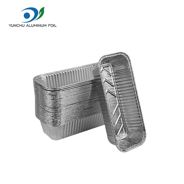 Suorakaiteen muotoinen leipälokeron leivinlevy hopea alumiinifolioastiat