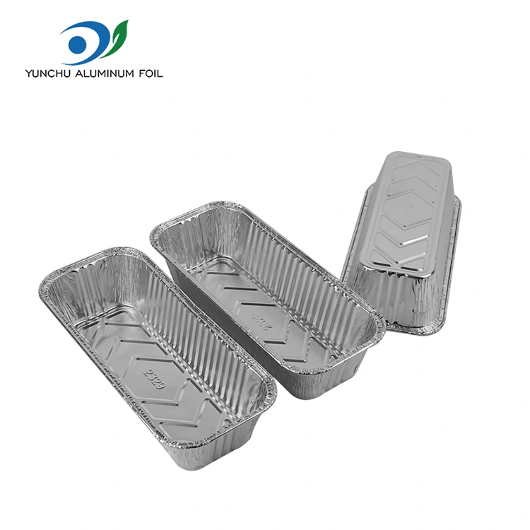 Suorakaiteen muotoinen leipälokeron leivinlevy hopea alumiinifolioastiat