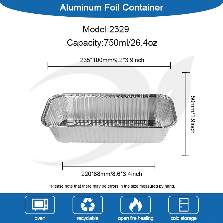 Suorakaiteen muotoinen leipälokeron leivinlevy hopea alumiinifolioastiat