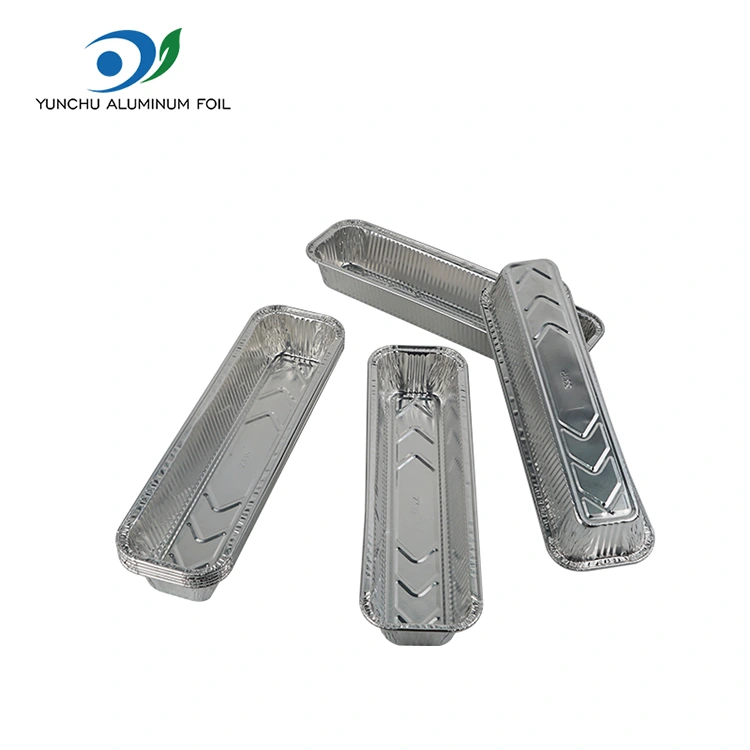Suorakaiteen muotoinen leipälokero leivonta hopea alumiinifolioastiat