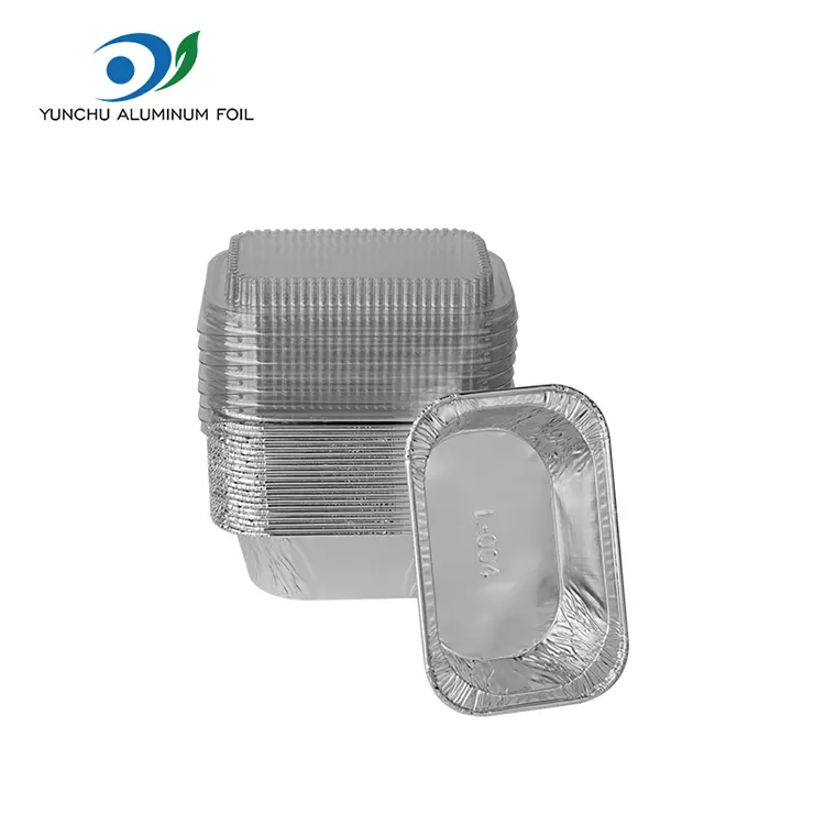 Suorakulmainen kakku leipominen hopea alumiinifolioastiat