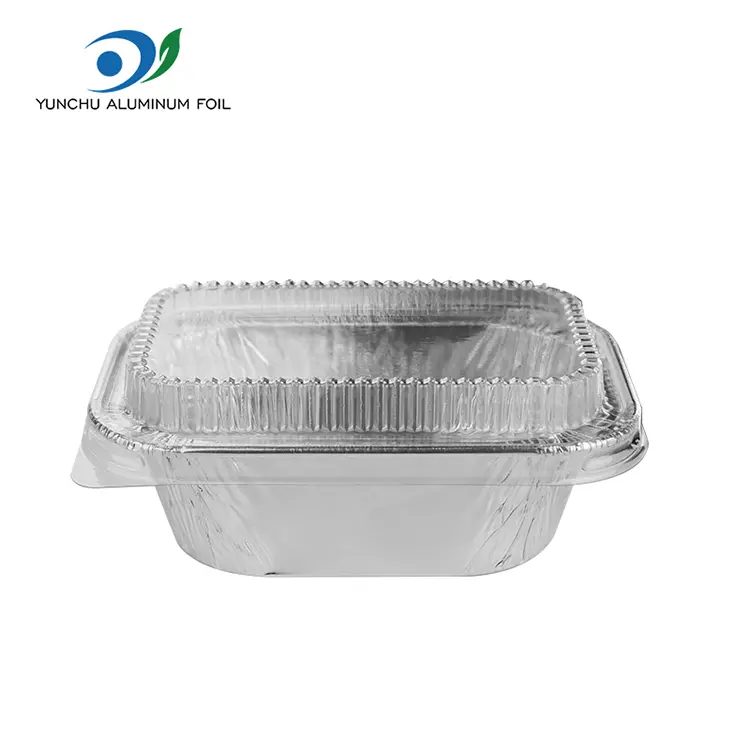 Suorakulmainen kakku leipominen hopea alumiinifolioastiat