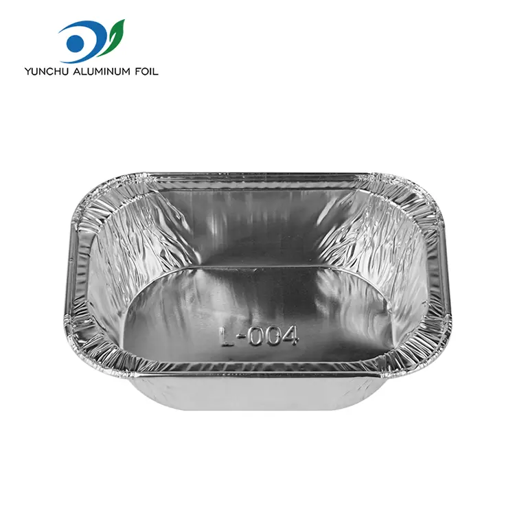 Suorakulmainen kakku leipominen hopea alumiinifolioastiat