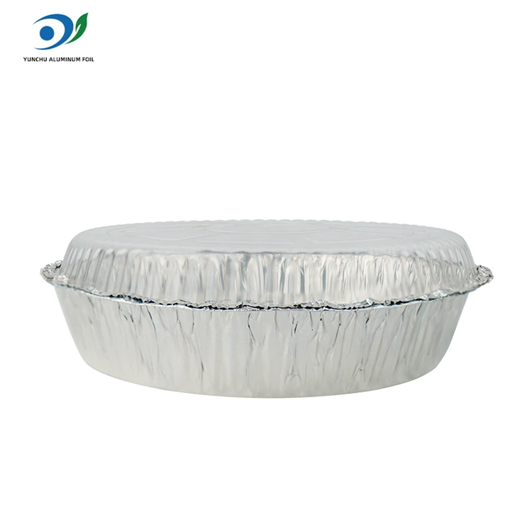 Pyöreä ilmakeittiö kuuma potin hopea alumiinifolioruokapistorasia