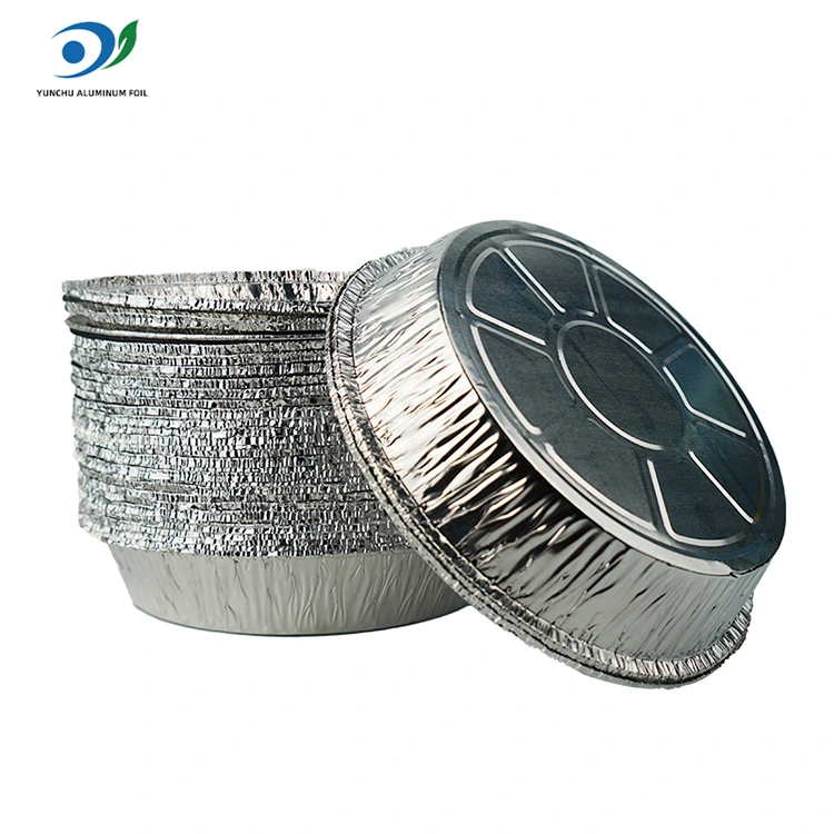 Pyöreä ilmakeittiö kuuma potin hopea alumiinifolioruokapistorasia