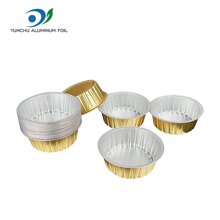 Pyöreät kakun leivontalasit Smouthin alumiinifolioastiat Pyöreät kakun leivontalasit Smouthin alumiinifolioastiat