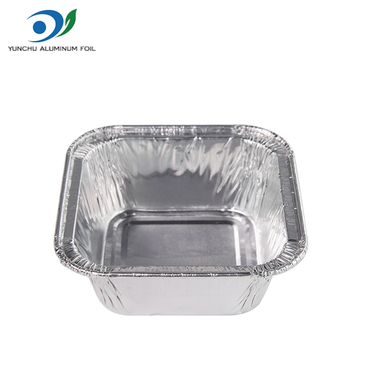 Neliömäinen ilmakeittiöhopea alumiinifolioastia