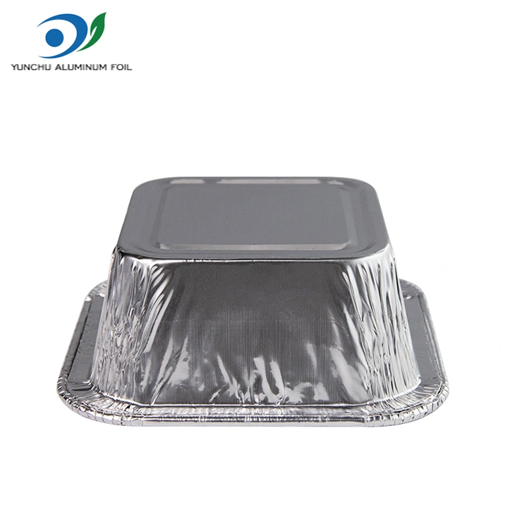 Neliömäinen ilmakeittiöhopea alumiinifolioastia