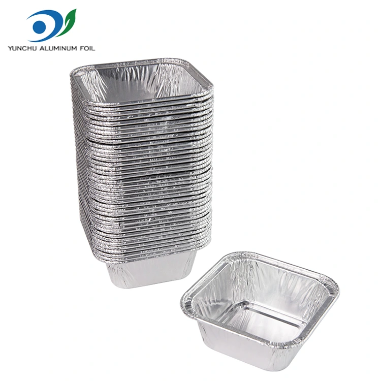 Neliömäinen ilmakeittiöhopea alumiinifolioastia