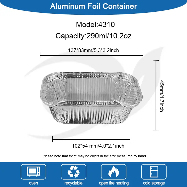 Neliökakun leivonta hopea alumiinifolioastiat